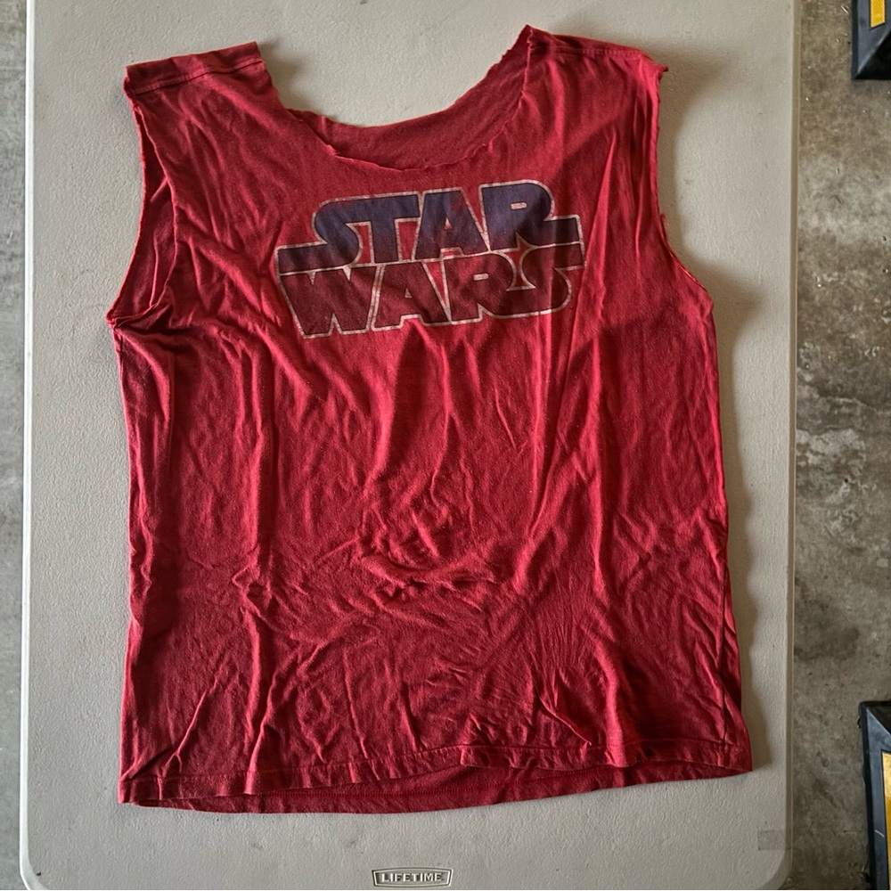 Star Wars Red Sleeveless Muscle Tee